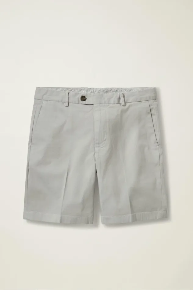 Men Chino Shorts Bonobos Italian Stretch Chino Shorts Silver Mist