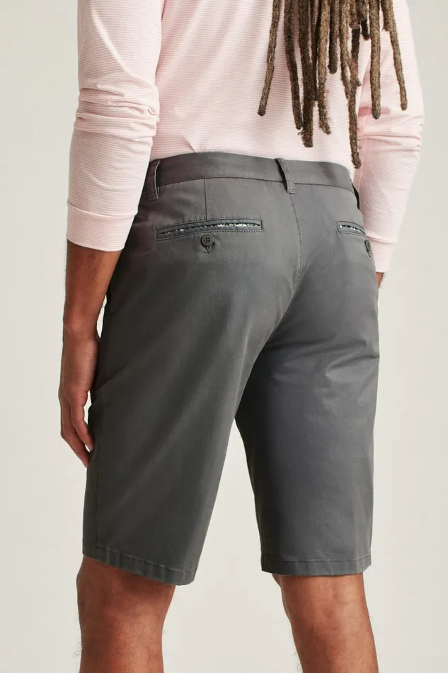 Men Chino Shorts Bonobos Stretch Washed Chino Shorts Grey