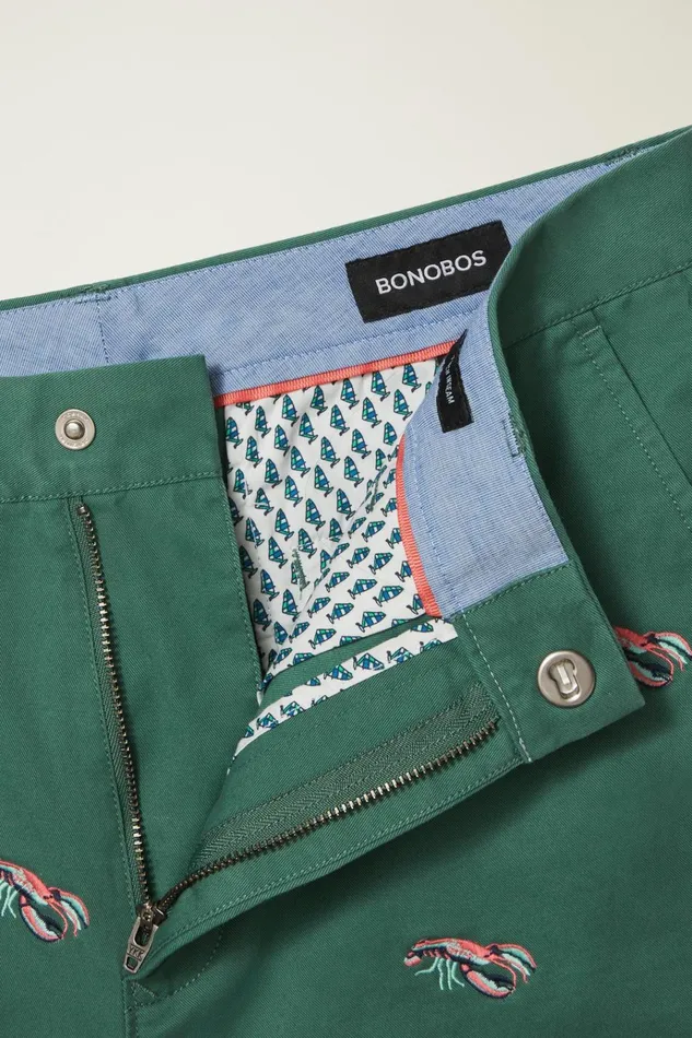 Men Chino Shorts Bonobos Stretch Washed Chino Shorts Sage Green Lobsters