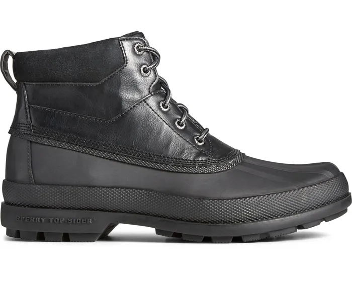 Men Cold Bay Thinsulate Waterproof Chukka Black Sperry Boots