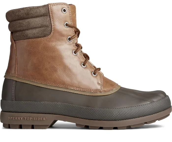 Men Cold Bay Thinsulate Waterproof Duck Boot TanBrown Sperry Boots