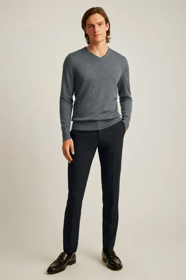 Men Crew and VNeck Sweaters Bonobos Washable Merino VNeck Sweater Charcoal Men Crew and VNeck Sweaters Bonobos Washable Merino VNeck Sweater Charcoal