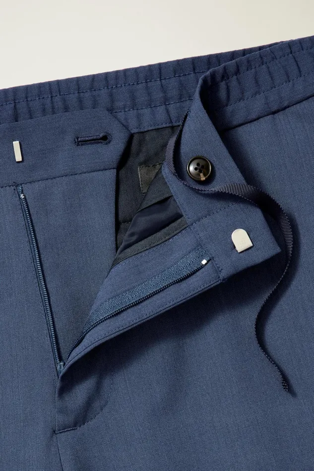 Men Dress Pants Bonobos EWaist Italian Stretch Wool Dress Pants Midnight Blue