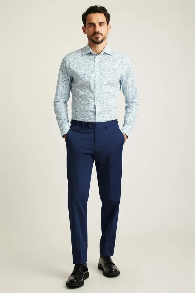 Men Dress Pants Bonobos Jetsetter Italian Cotton Dress Pant Royal Blue