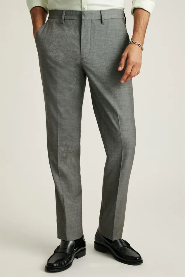Men Dress Pants Bonobos Jetsetter Italian Wool Dress Pant Grey Sharkskin