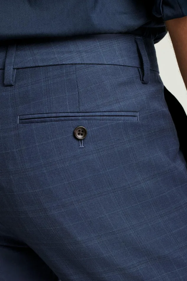 Men Dress Pants Bonobos Jetsetter Wool Dress Pant Navy Glen Plaid