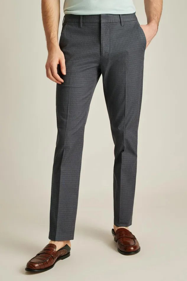 Men Dress Pants Bonobos Weekday Warrior Dress Pants Charcoal Twill Check