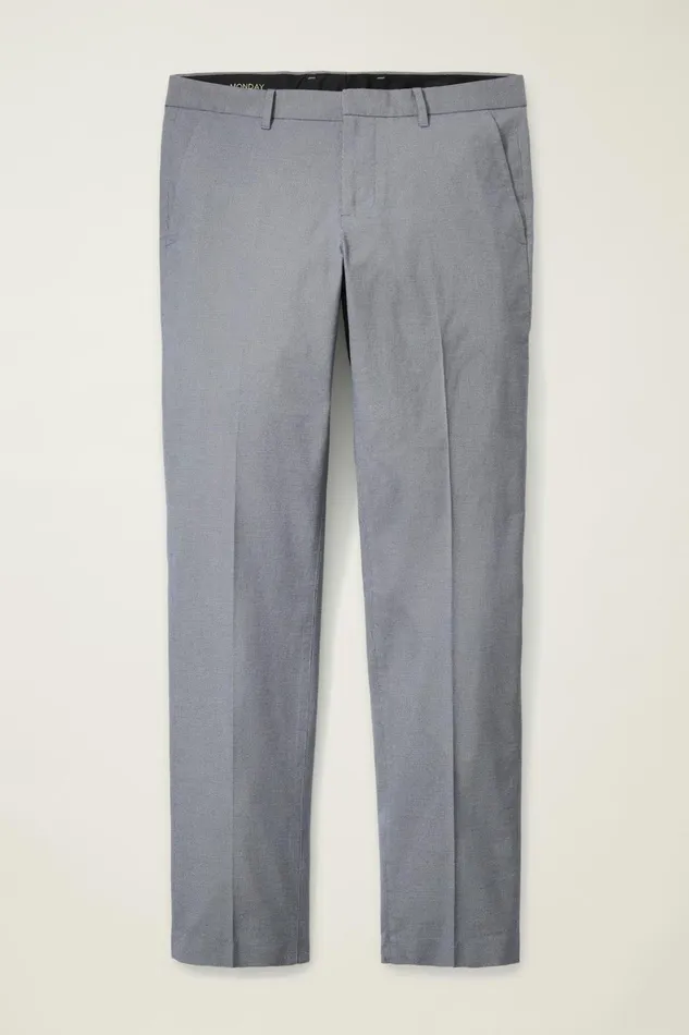 Men Dress Pants Bonobos Weekday Warrior Dress Pants Monday Blue Basketweave