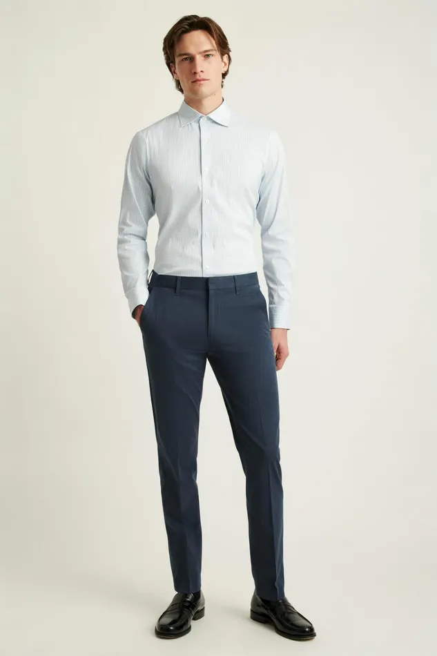 Men Dress Pants Bonobos Weekday Warrior Dress Pants Monday Navy Micro Dobby