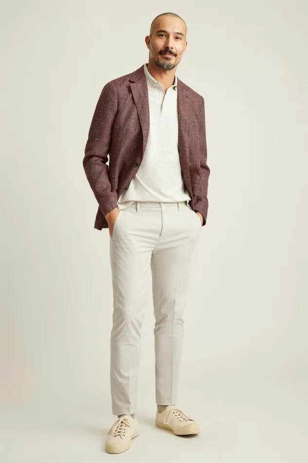 Men Dress Pants Bonobos Weekday Warrior Dress Pants Tuesday Stone Beige Micro Houndstooth