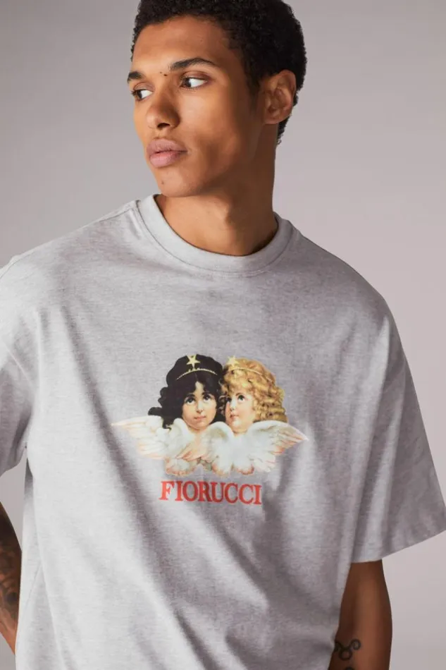 Men Fiorucci Angels TShirt Grey Grey Men Fiorucci Angels TShirt Grey Grey