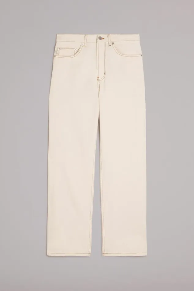 Men Fiorucci Star Logo Safety Jeans Cream Cream Men Fiorucci Star Logo Safety Jeans Cream Cream