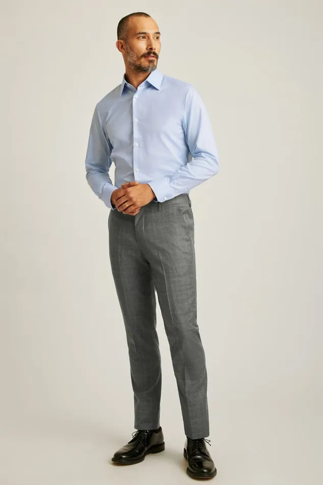 Men Formal Dress Shirts Bonobos Jetsetter Premium Dress Shirt Blue Dobby