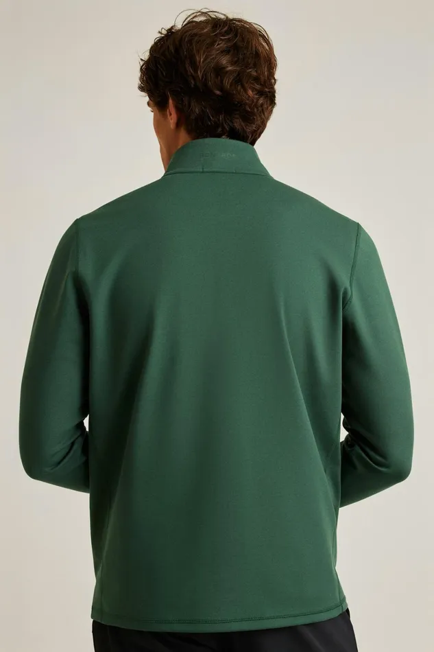Men Golf Outerwear and Layering Bonobos The Elements Half Zip Green Gables