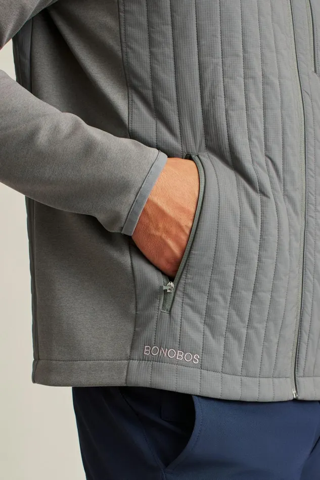Men Golf Outerwear and Layering Bonobos The Elements Jacket Grey
