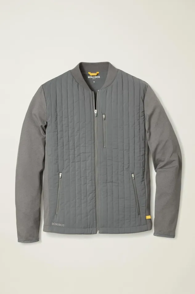 Men Golf Outerwear and Layering Bonobos The Elements Jacket Grey