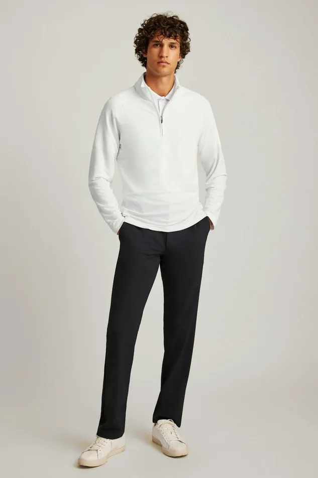 Men Golf Outerwear and Layering Bonobos The Playthrough Performance Golf Half Zip White Men Golf Outerwear and Layering Bonobos The Playthrough Performance Golf Half Zip White