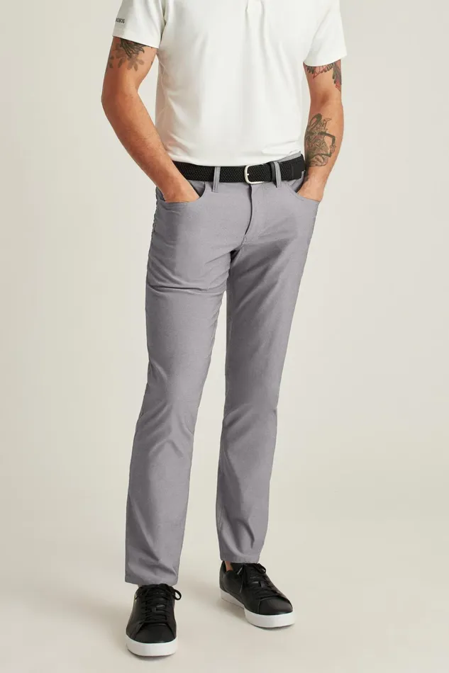 Men Golf Pants Bonobos Lightweight 5Pocket Golf Pant Heather Charcoal