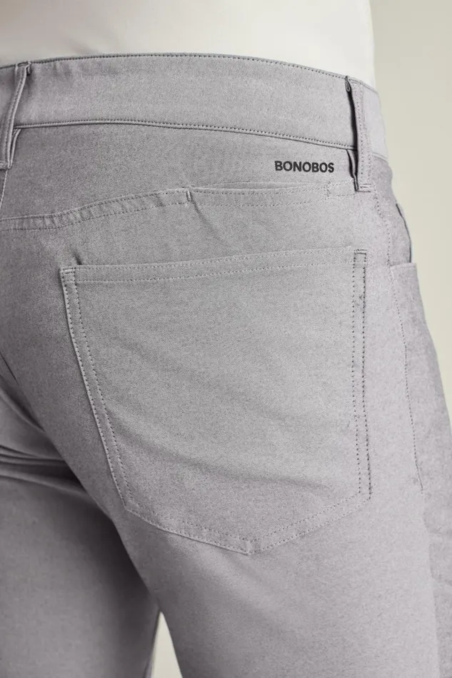 Men Golf Pants Bonobos Lightweight 5Pocket Golf Pant Heather Charcoal