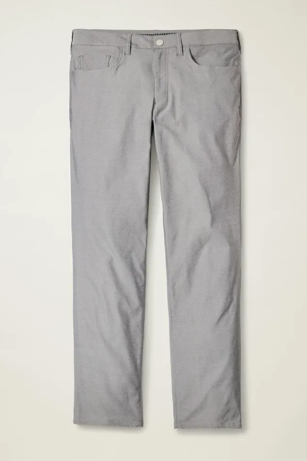 Men Golf Pants Bonobos Lightweight 5Pocket Golf Pant Heather Charcoal