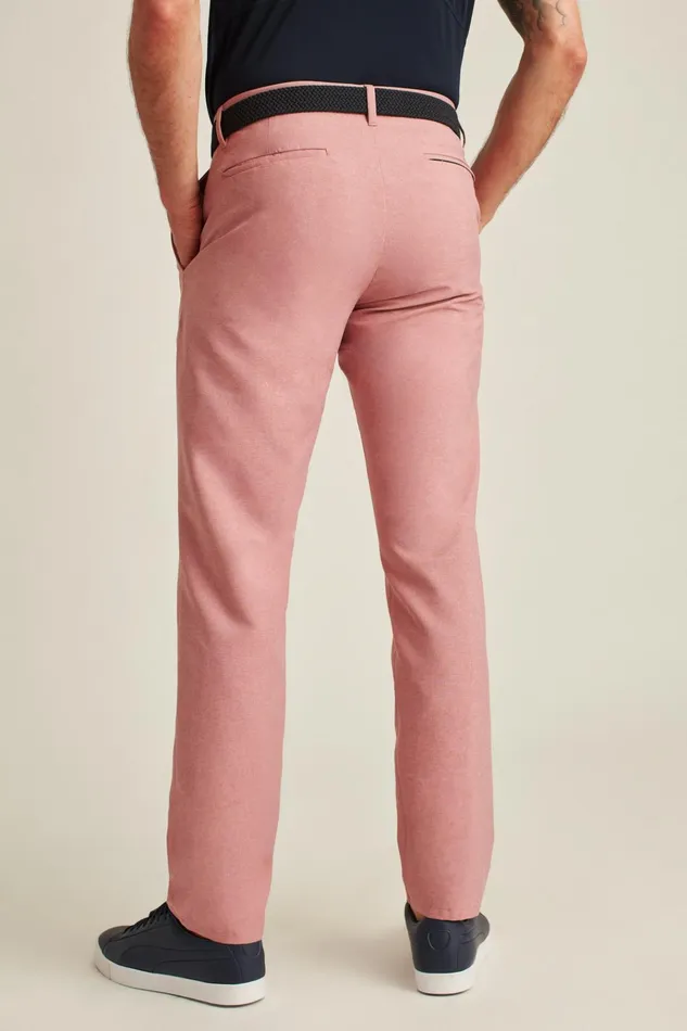 Men Golf Pants Bonobos Performance Link Pants Cherry Malt Heather