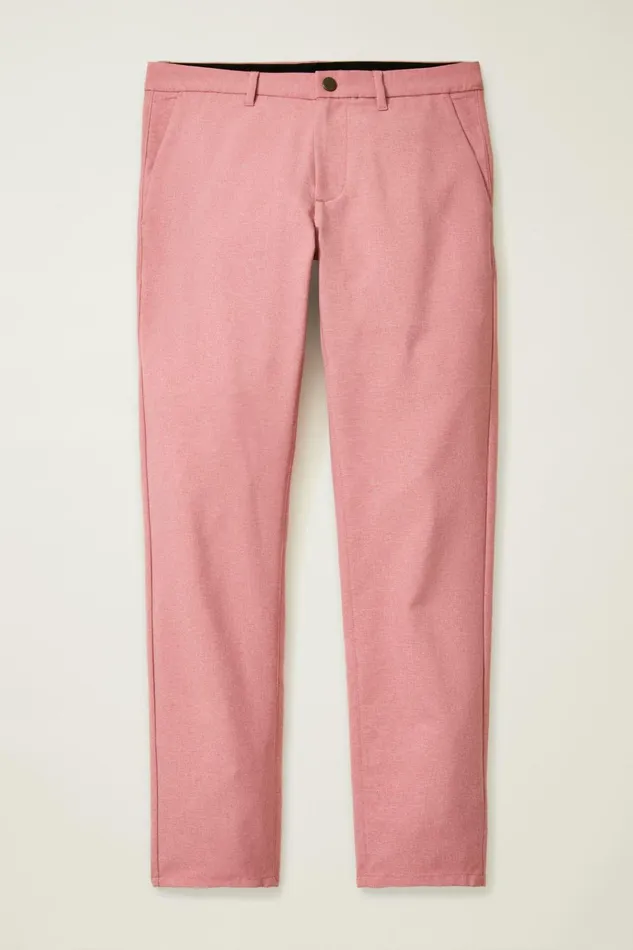 Men Golf Pants Bonobos Performance Link Pants Cherry Malt Heather