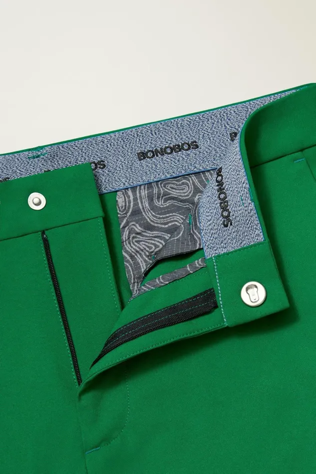 Men Golf Pants Bonobos Performance Link Pants Emerald
