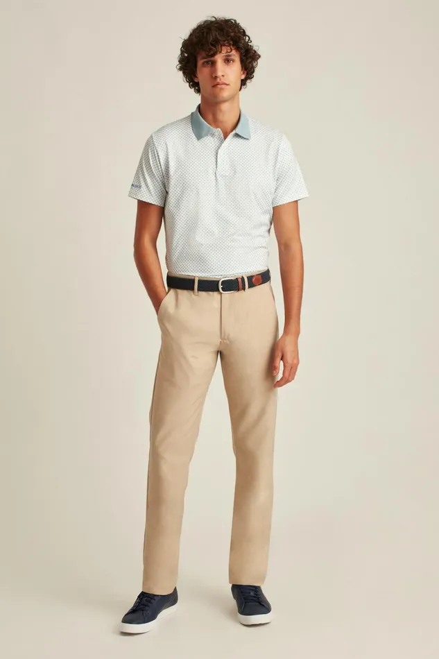 Men Golf Pants Bonobos Performance Link Pants Khaki Heather