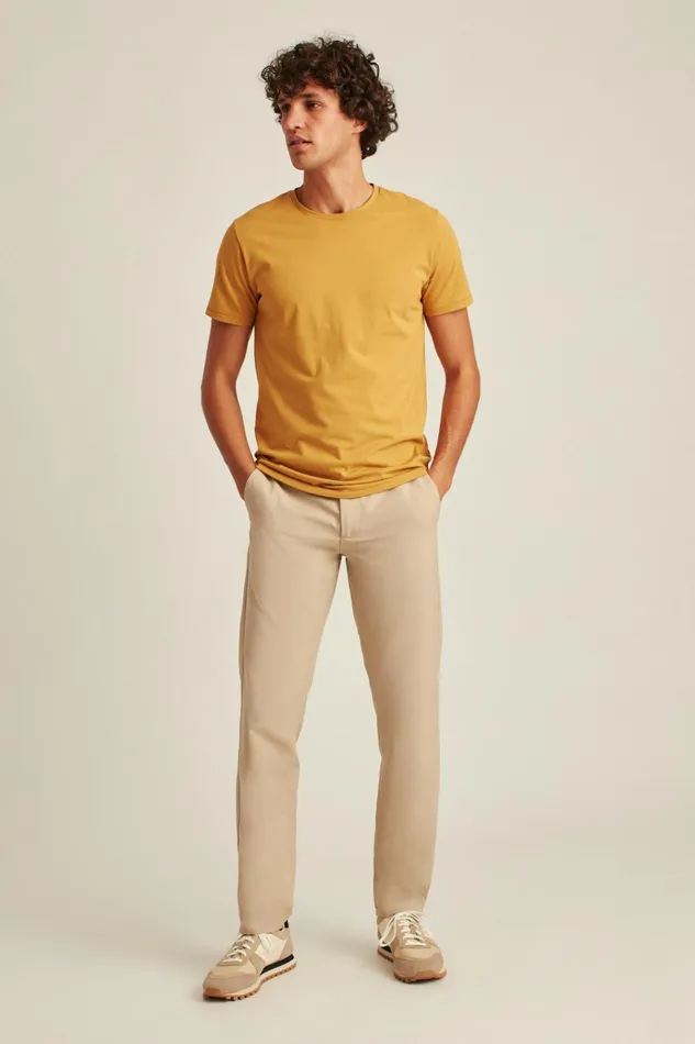 Men Golf Pants Bonobos Performance Link Pants Khaki Heather