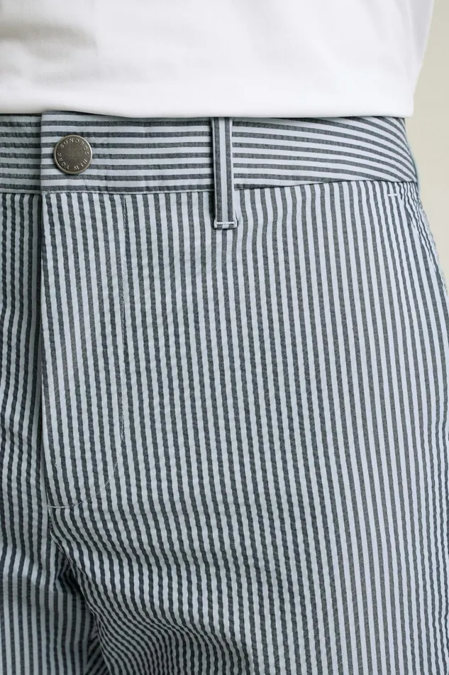 Men Golf Pants Bonobos Performance Seersucker Golf Pant Bluesy Stripe