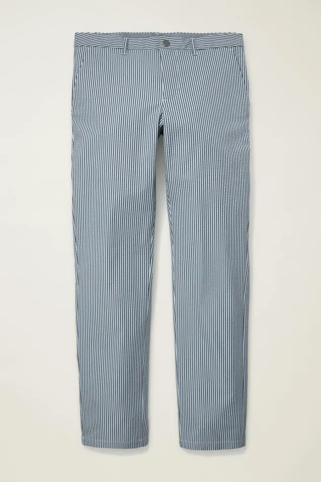 Men Golf Pants Bonobos Performance Seersucker Golf Pant Bluesy Stripe