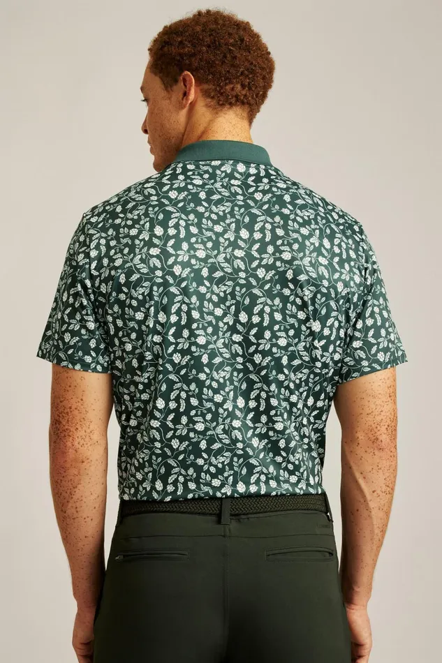 Men Golf Polos and Tops Bonobos Limited Edition Performance Golf Polo Moss Hops