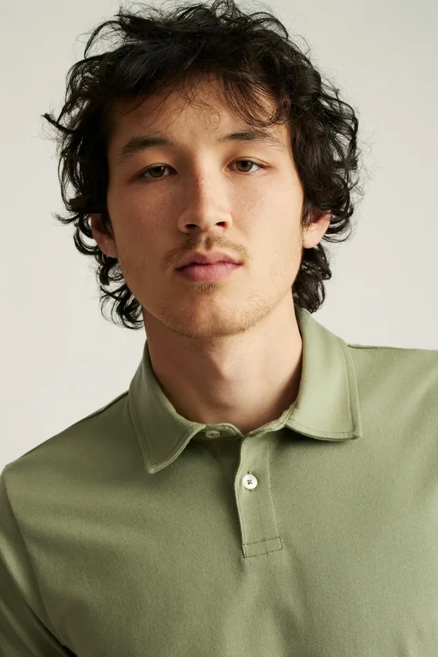 Men Golf Polos and Tops Bonobos Pima Performance Polo Moss Green
