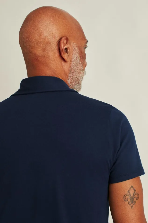 Men Golf Polos and Tops Bonobos Pima Performance Polo Navy