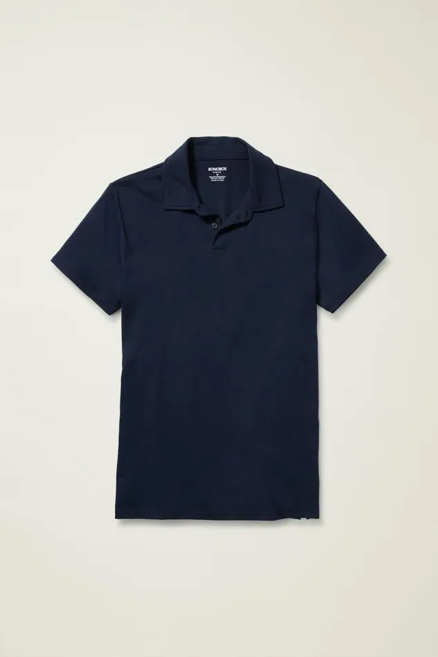 Men Golf Polos and Tops Bonobos Pima Performance Polo Navy