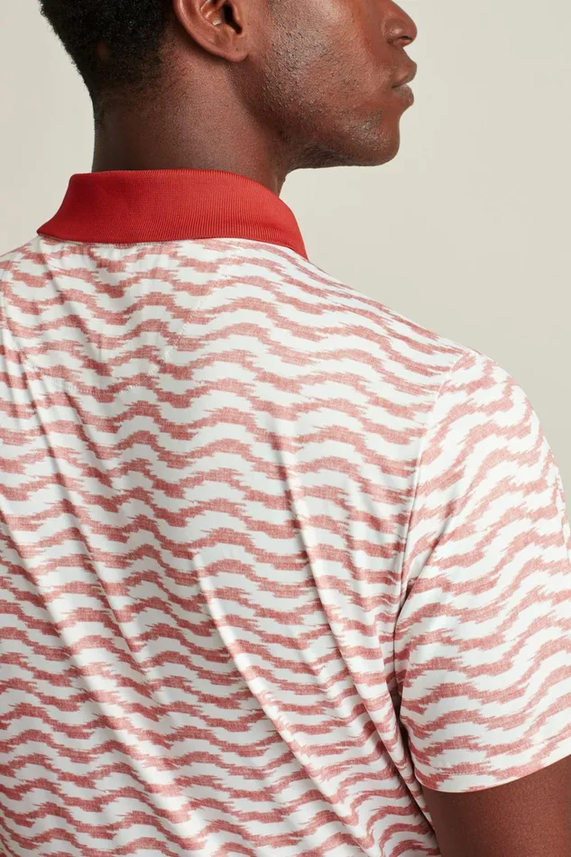 Men Golf Polos and Tops Bonobos The Tour Golf Polo Textured Wave
