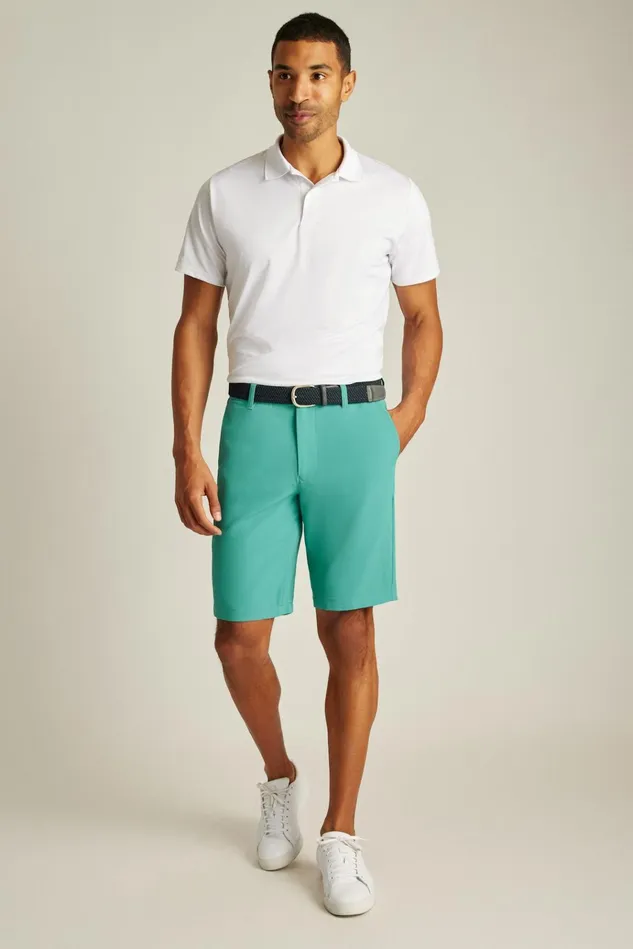 Men Golf Shorts Bonobos Highland Tour Golf Shorts Teal Bay