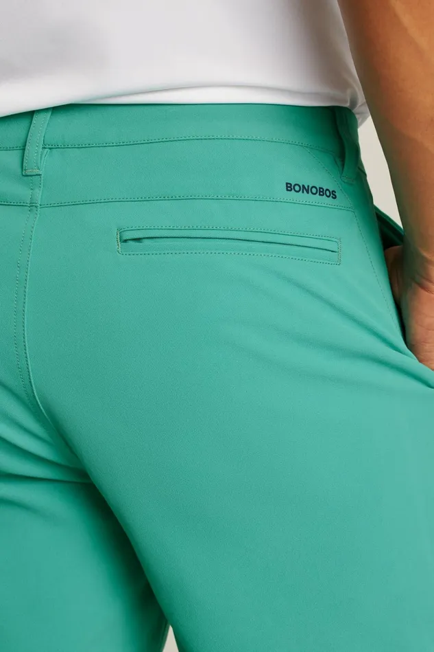 Men Golf Shorts Bonobos Highland Tour Golf Shorts Teal Bay