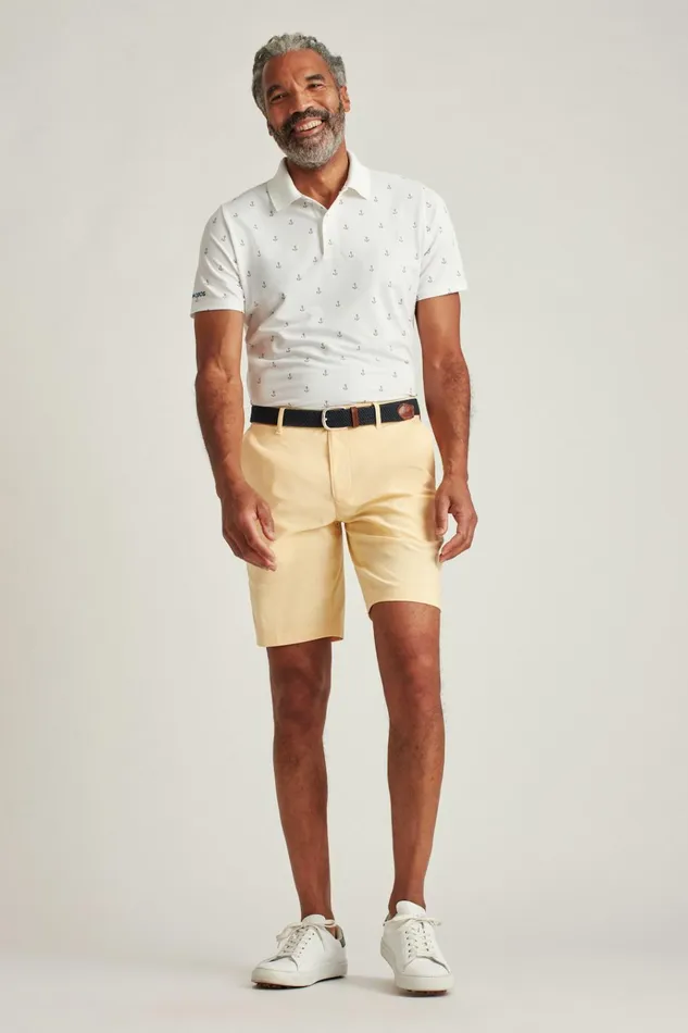 Men Golf Shorts Bonobos Lightweight Golf Short Heather Sunflower