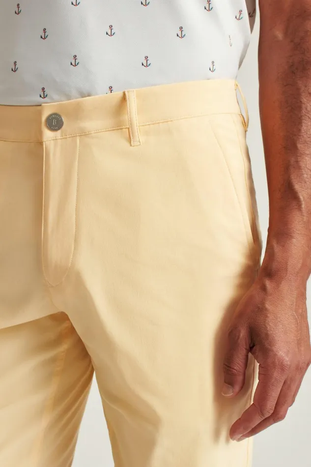 Men Golf Shorts Bonobos Lightweight Golf Short Heather Sunflower