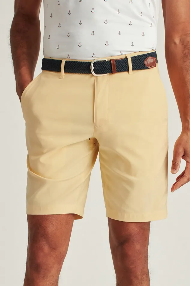 Men Golf Shorts Bonobos Lightweight Golf Short Heather Sunflower
