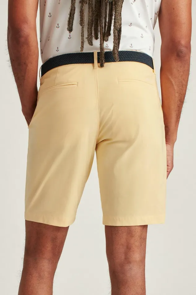 Men Golf Shorts Bonobos Lightweight Golf Short Heather Sunflower