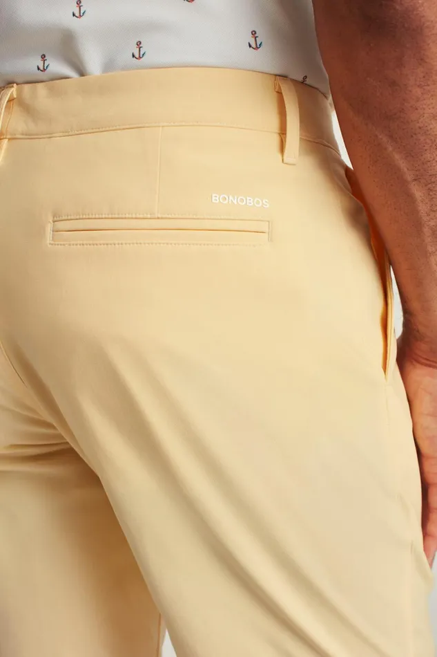 Men Golf Shorts Bonobos Lightweight Golf Short Heather Sunflower