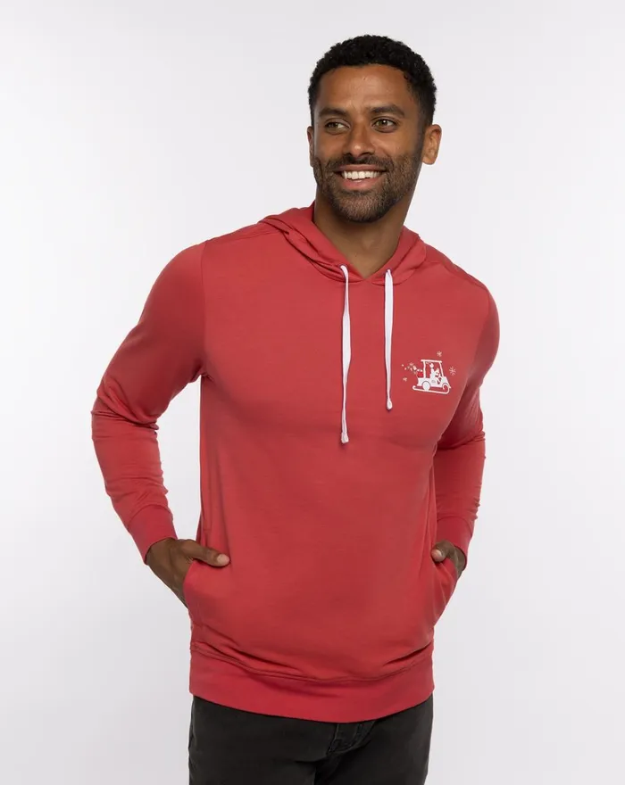 Men Hoodies and Sweatshirts TravisMathew CHESTNUTS ROASTING HOODIE Heather Red