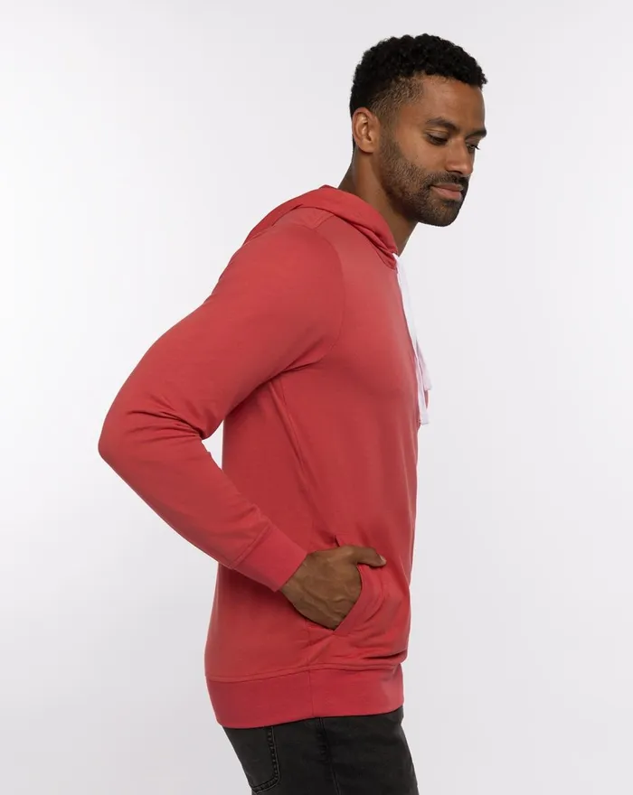 Men Hoodies and Sweatshirts TravisMathew CHESTNUTS ROASTING HOODIE Heather Red