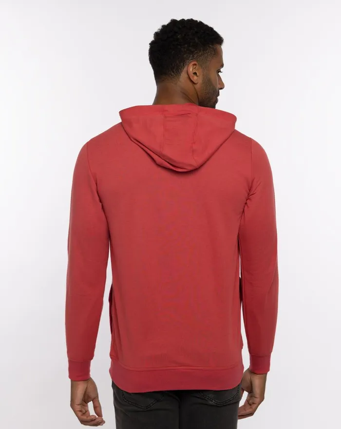 Men Hoodies and Sweatshirts TravisMathew CHESTNUTS ROASTING HOODIE Heather Red