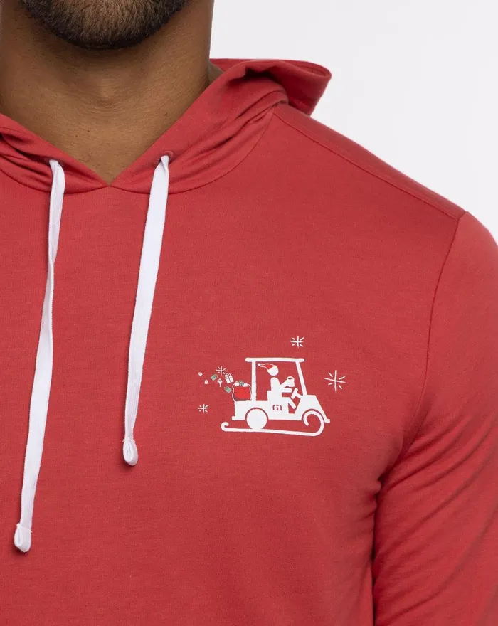 Men Hoodies and Sweatshirts TravisMathew CHESTNUTS ROASTING HOODIE Heather Red
