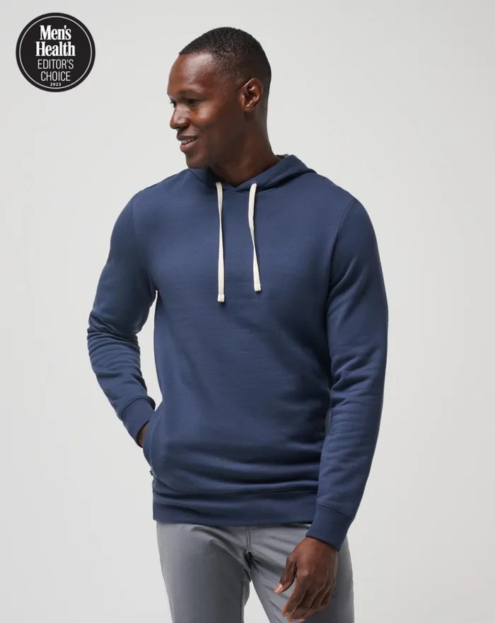 Men Hoodies and Sweatshirts TravisMathew CLOUD HOODIE Mood Indigo