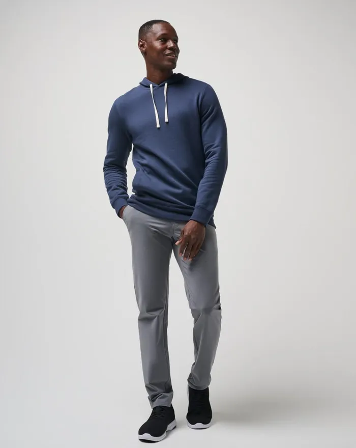 Men Hoodies and Sweatshirts TravisMathew CLOUD HOODIE Mood Indigo