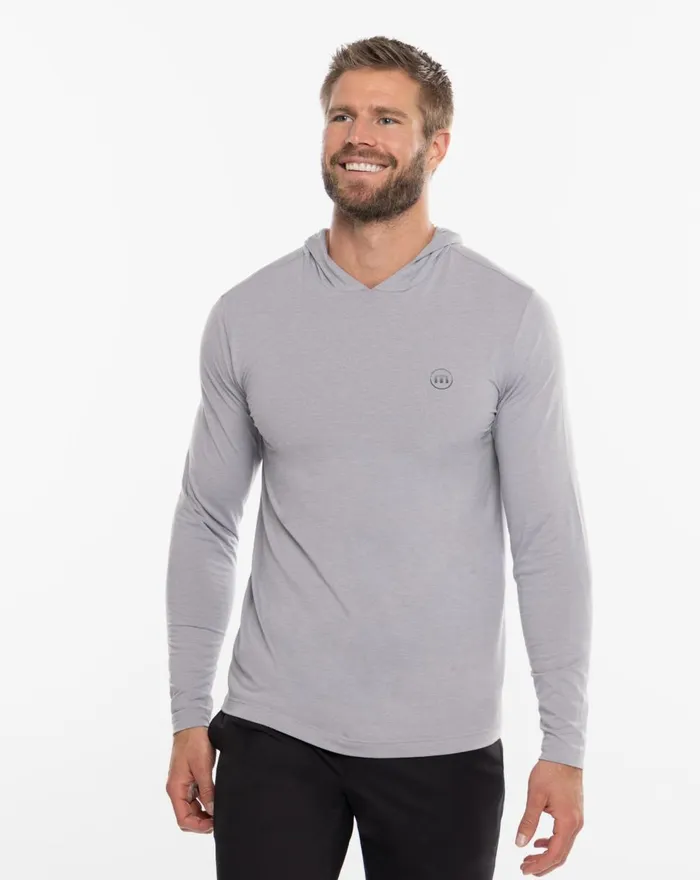 Men Hoodies and Sweatshirts TravisMathew SHIP SHAPE ACTIVE HOODIE Heather Sleet